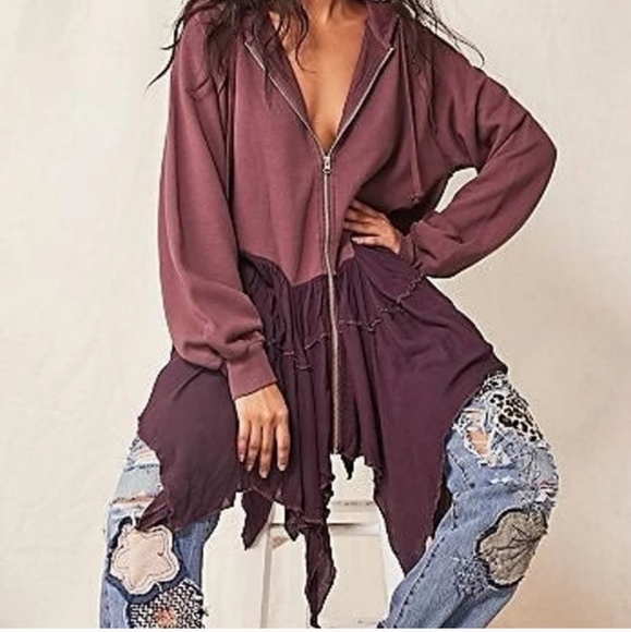 RARE Free People Ruffle Jacket - Picture 2 of 2